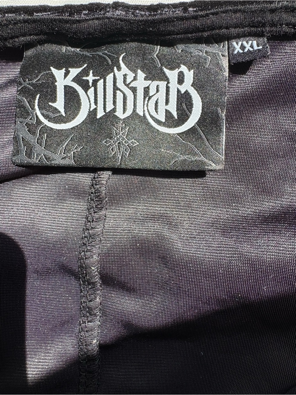 Killstar Black Flare Sleeve Top - Picture 3 of 3